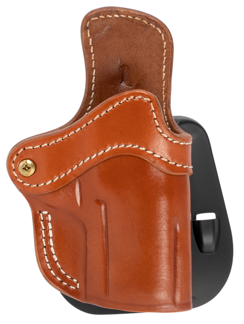 1791 Gunleather ORPDH24SCBRR BH2.4S Optic Ready OWB 2.4S Classic Brown Leather Paddle Fits FN 509/H&K VP9SK