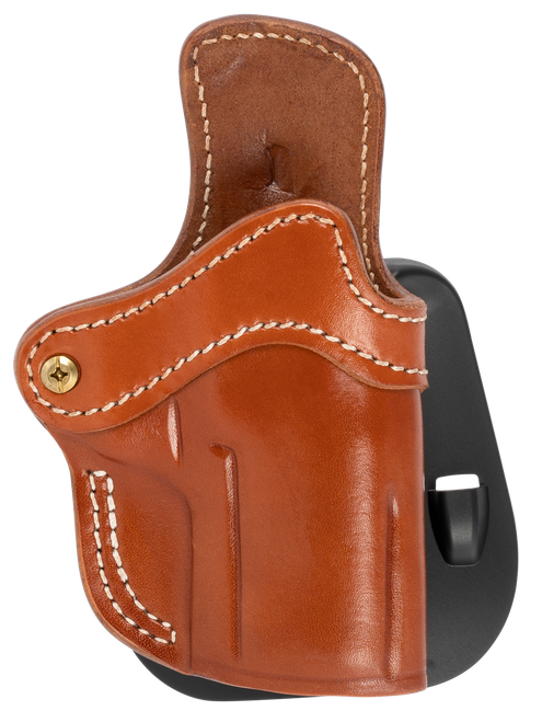 1791 Gunleather ORPDH24SCBRR BH2.4S Optic Ready OWB 2.4S Classic Brown Leather Paddle Fits FN 509/H&K VP9SK