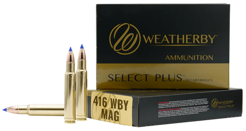 Weatherby B416350TTSX Select Plus  416WthbyMag 350gr Barnes Tipped TSX Lead Free 20 Per Box/10 Case