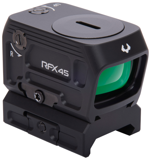 Viridian 9810059 RFX45  Black Anodized 1 x 24 mm x 15.5 mm 5 MOA Green Dot ACRO/Picatinny Low Mount