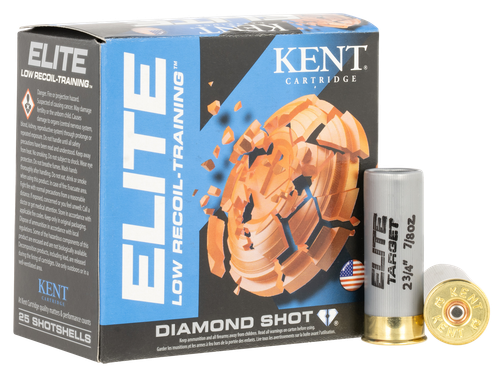 Kent Cartridge E12LB248 Elite  12Gauge 2.75" 7/8oz 8Shot 25 Per Box/10 Case