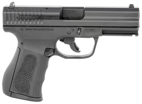 FMK G9C1G2BSSCM 9C1 G2 *CA/MA Compliant 9mm Luger 10+1 4" Black Stainless Steel Barrel, Black Serrated Carbon Steel Slide, Black Polymer Frame w/Picatinny Rail, Black Backstrap Grip
