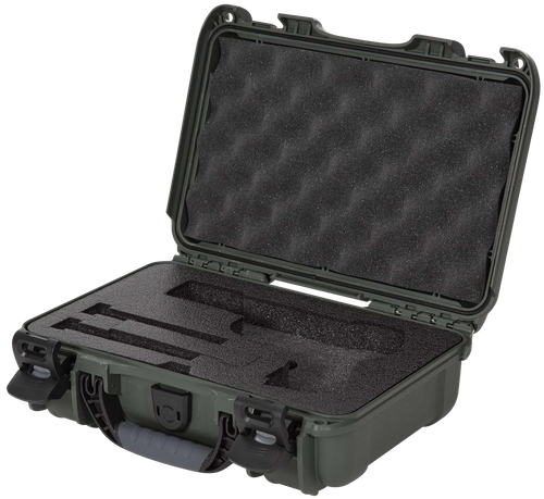 Nanuk 909CLASG6 909 Classic Gun Case Waterproof & Airline Approved Olive Polyethylene w/ Closed-Cell Foam 11.44" L x 7" W x 3.68" H Interior Dimensions