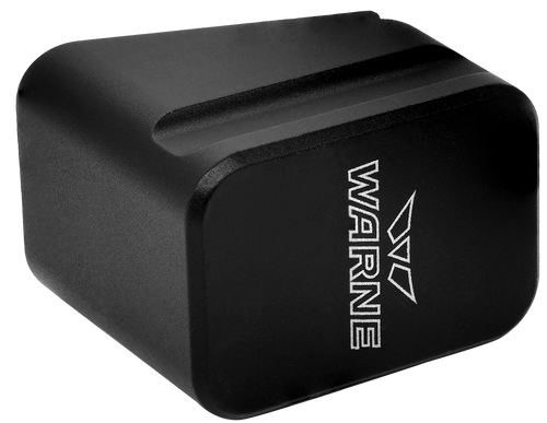 Warne MEG1754BLK Magazine Extension  made of 6061-T6 Aluminum with Hardcoat Anodized Black Finish for Glock 17, 22 Magazines (Adds 5rds 9mm Luger, 4rds 40 S&W)