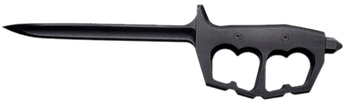 Cold Steel CS92FNTST FGX Chaos 8" Fixed Griv-Ex Plain Black 6" Blade, Black Griv-Ex Handle
