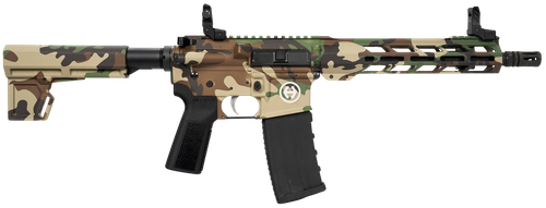 Hi-Point HP15P-556M81 HP 15P 5.56 NATO 30+1 10.50" Black Threaded Barrel, M81 Woodland Camo Aluminum Receiver w/Picatinny Rail, M-LOK Handguard, Blade Polymer Brace, Black B5 P Type 23 Grip