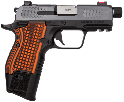 Kimber Mfg.,inc 3600004 CDS9  9mm 15rd 3.64" Black KimPro II Optic Ready Stainless Steel Slide Gray KimPro II G10 Grip