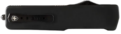 Templar Knife XMCABK121 Excalibur Money Clip 1.90" OTF Dagger Plain Black Oxide Stonewashed Powder Coated D2 Steel Blade, 3.38" Black Anodized Aluminum Handle