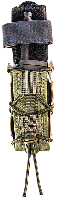 High Speed Gear 11PT00OD TACO Mag Pouch Single, OD Green Nylon, Mounts to MOLLE & 2" Wide Belts