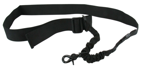 TacFire SL001B Single Point Sling Black Nylon 20"-30" OAL Adjustable Double Bungee Rifle/Shotgun