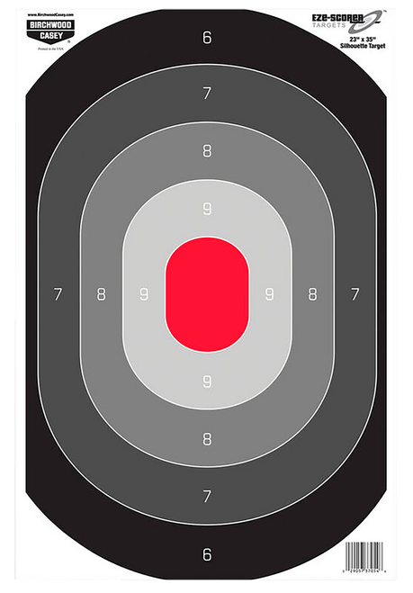 Birchwood Casey 37054 EZE-Scorer  Silhouette Paper Target 23" x 35" 100 Per Pkg