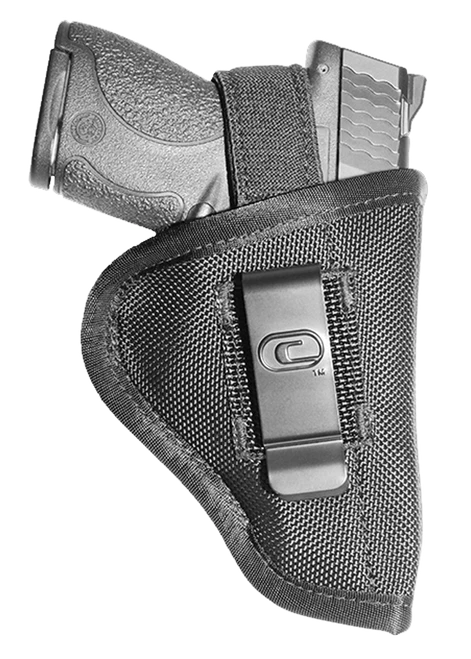 Crossfire Shooting Gear CRFTUSA1M1 The Undercover  IWB/OWB Size 01 Black Ballistic Nylon Belt Clip Fits Micro 1-1.50" Barrel Ambidextrous