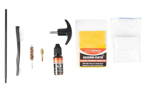 Tapco TAP22080  Handgun Cleaning Kit 38/357/9mm Handgun Black