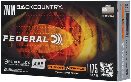 Federal F7BCTFS2 BackCountry  7mm BC 175gr Tipped Fusion 20 Per Box/10 Case