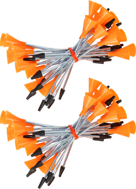 Cold Steel CSB625M Broadhead Darts Orange/Silver .625" Diameter 50 Pieces