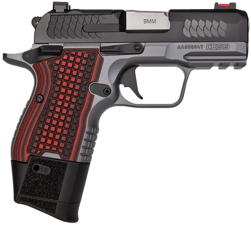 Kimber Mfg.,inc 3600003 CDS9  9mm 15rd 3.18" Black KimPro II Optic Ready Stainless Steel Slide Gray KimPro II G10 Grip