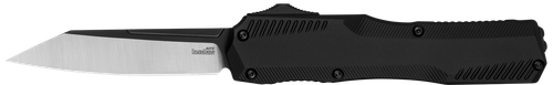 Kershaw 9000R Livewire  Automatic 3.30" OTF Reverse Tanto Plain Black PVD Flats/Satin Grinds CPM MagnaCut Steel Blade, Black Anodized Aluminum Handle