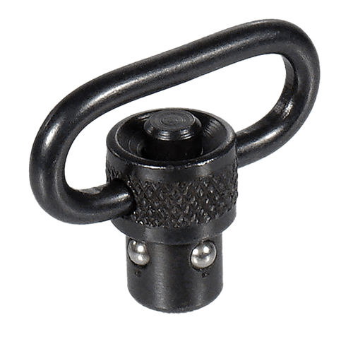 Leapers TLQDSW08A QD Sling Swivel  Black 1" Push Button Steel