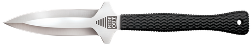 Cold Steel CS49NDE Hide Out  3" Fixed Plain Satin Polished Japanese AUS-8A SS Blade/ Black Contoured & Checkered Kray-Ex Handle