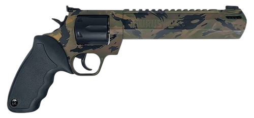 Taurus 2-357081RH-DTSC Raging Hunter  Large 357 Mag/38 Special +P 7 Shot 8.37" Camo Picatinny Rail/Ported Barrel, Matte Black Cylinder, Camo Alloy Steel Frame, Transfer Bar Safety, Exposed Hammer