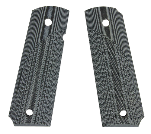 Pachmayr 61001 Tactical Grip Checkered Black & Gray G10 Panels for 1911