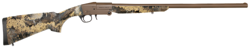 Charles Daly 930338 101  Compact 20 Gauge Break Open 3" 1rd 26" Flat Dark Earth Cerakote Steel Barrel & Receiver, Fixed TrueTimber Prairie Synthetic Stock, Beretta/Benelli Mobil Choke System