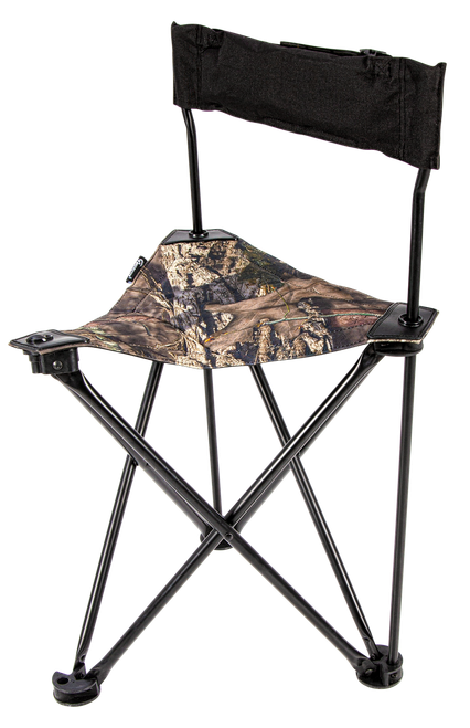 Ameristep AMSAMEFT1013 Tripod Stool w/Back Swivel Mossy Oak Break-Up Country Heavy Duty Fabric/Steel