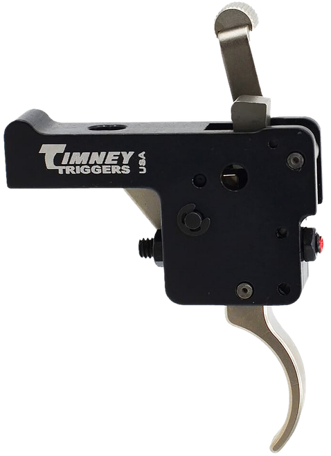 Timney Triggers 60916 Featherweight Deluxe  Curved Trigger with 3 lbs Draw Weight & Black/Nickel Finish for Howa 1500