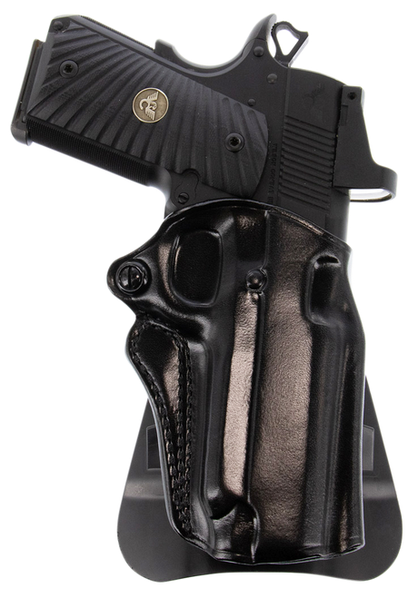 Galco SM2212RB Speed Master 2.0 OWB Black Leather Paddle Fits 1911 Fits 5" Barrel Right Hand