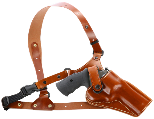 Galco GA170 Great Alaskan Chest Holster Fits Chest Up To 54" Tan Leather Shoulder/Torso Strap Fits S&W X Frame 500 4" Right Hand