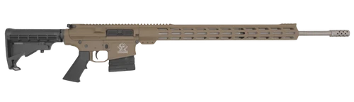 Great Lakes Firearms GL10243SSFDE GLFA  243 Win 5+1 24" Stainless Threaded Barrel, Flat Dark Earth Cerakote Picatinny Rail Aluminum Receiver, Adjustable Black Synthetic Stock, Mil-spec Polymer Grip
