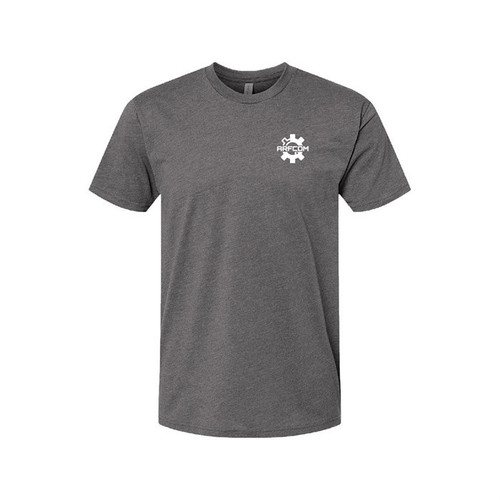BADGED BOLTHEAD LOGO UNISEX T-SHIRT GRAY LG