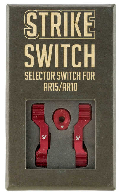 Strike ARSSSRED Strike Switch 60/90 Degree Red Aluminum AR-Platform Ambidextrous