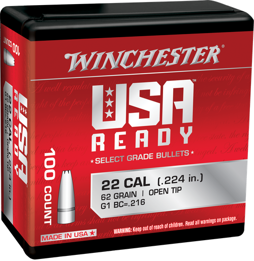 Winchester Ammo WBR22462 Centerfire Rifle  224Valkyrie 62gr Open Tip 100 Per Box/10 Case