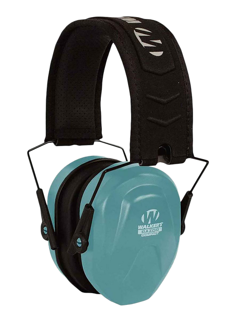 Walker's GWPCRPASTL Razor Compact Passive Muff 24 dB Over the Head Teal/Black Polymer Fits Youth/Women