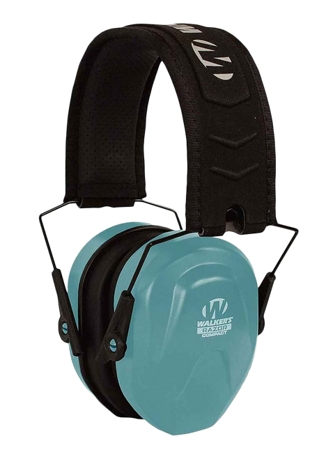 Walker's GWPCRPASTL Razor Compact Passive Muff 24 dB Over the Head Teal/Black Polymer Fits Youth/Women