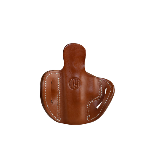 1791 Gunleather ORBH21CBRR BH2.1 Optic Ready OWB Size 2.1 Classic Brown Leather Belt Slide Compatible w/Glock 17/S&W M&P Shield/Springfield XD Right Hand