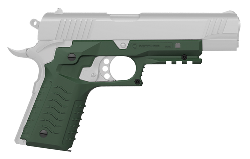 Recover Tactical CC3H03 Grip & Rail System  OD Green Polymer Picatinny for Standard Frame 1911
