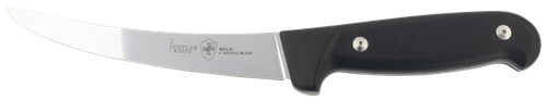Templar Knife K6BBK362 Boning  6" Fixed Plain Damasteel Blade, 5" Black G10 Handle