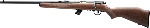Savage Arms 50702 Mark II GL Youth 22 LR 10+1 19" Matte Black Sporter Barrel, Matte Black Drilled & Tapped Carbon Steel Receiver, Satin Brown Fixed Wood Stock, Left Hand