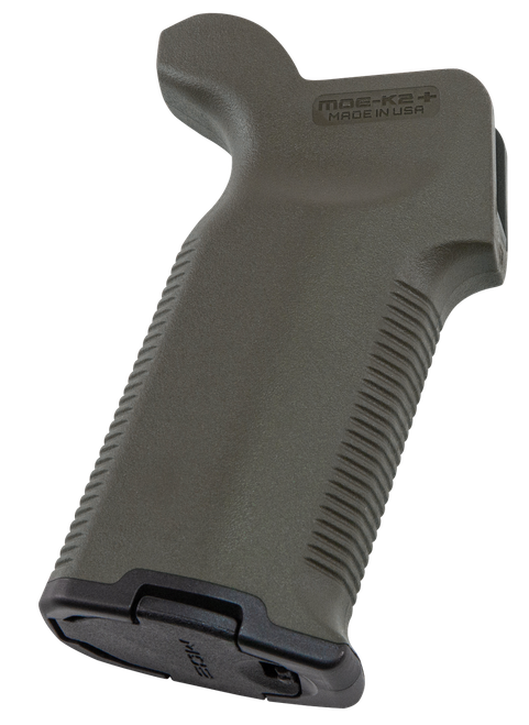 Magpul MAG532-ODG MOE-K2+ Grip OD Green Polymer for AR-15, AR-10, M4, M16, M110, SR25