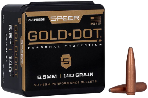 Speer 264140 Gold Dot  6.5mm .264 140 GR Soft Point 50 Box