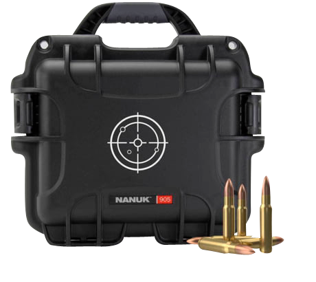 Nanuk 905AMMO1 905 Ammo Case 223Rem Black/White Resin 525rds
