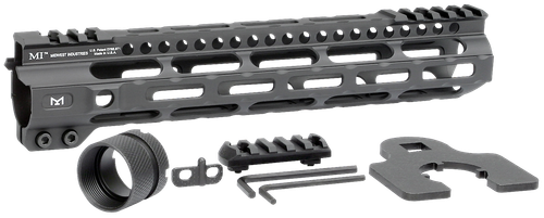 Midwest Industries MICRLW105 Combat Lightweight AR-15 Black Hardcoat Anodized Aluminum/Polymer 10.50" Picatinny/M-LOK