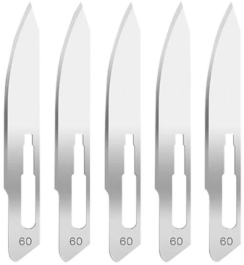 Hogue 35886 Expel Replacement Blades High Carbon Steel Blade #60 5 Blades