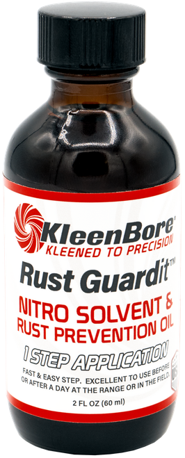 KleenBore RG2BCASE Rust Guardit  Nitro Solvent & Rust Prevention Oil Refill Bottle 2oz/12 per case