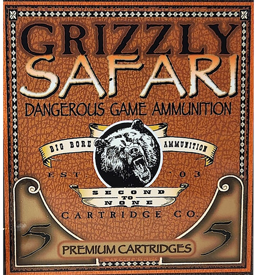 Grizzly Ammo GC5/416NE2   500-416NitroExpress 400gr Solid Brass 5 Per Box/10 Case