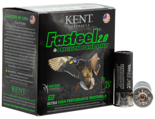 Kent Cartridge K122FS30BB Fasteel 2.0  12 Gauge 2.75" 1 1/16 oz BB Shot 25 Per Box/ 10 Case