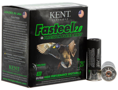 Kent Cartridge K122FS30BB Fasteel 2.0  12 Gauge 2.75" 1 1/16 oz BB Shot 25 Per Box/ 10 Case