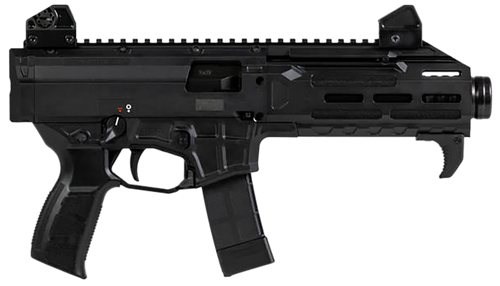 CZ-USA 91431 Scorpion 3+  9mm Luger 20+1 7.80" Black Threaded Barrel, M-LOK Handguard, Picatinny Rail, Black Polymer Grip, Ambidextrous